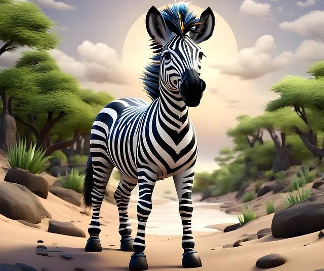 A zebra